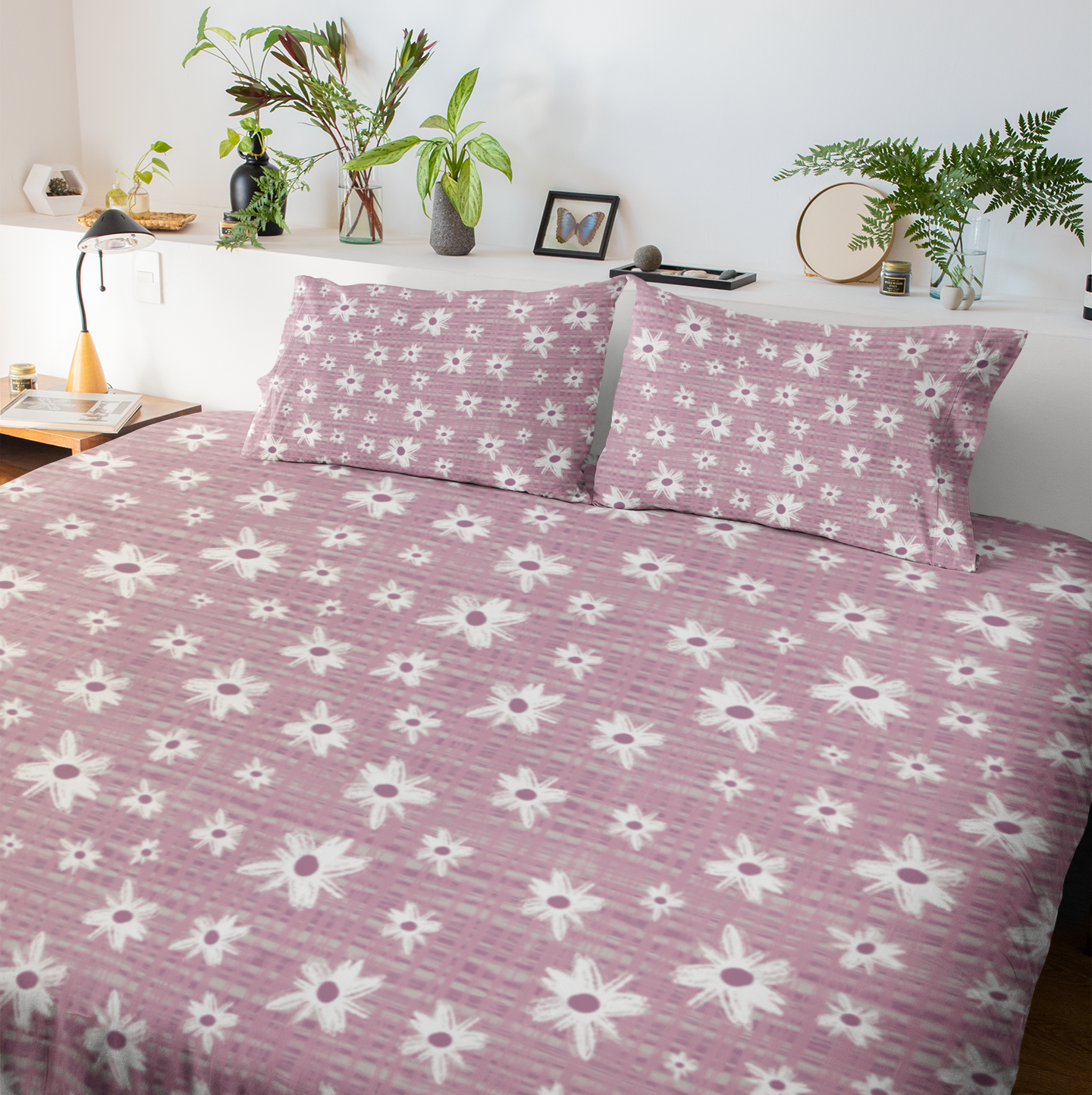 Flora Dreams – Daisies on Blush Bedding Set