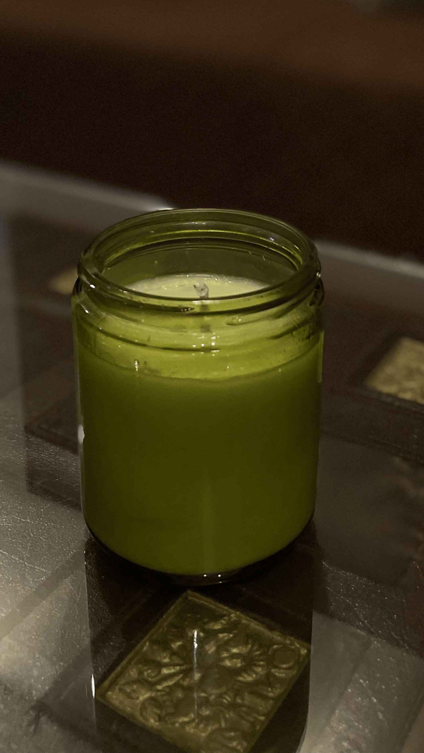 Daffodil Bliss Scented Candle in Frosted Amber Jar