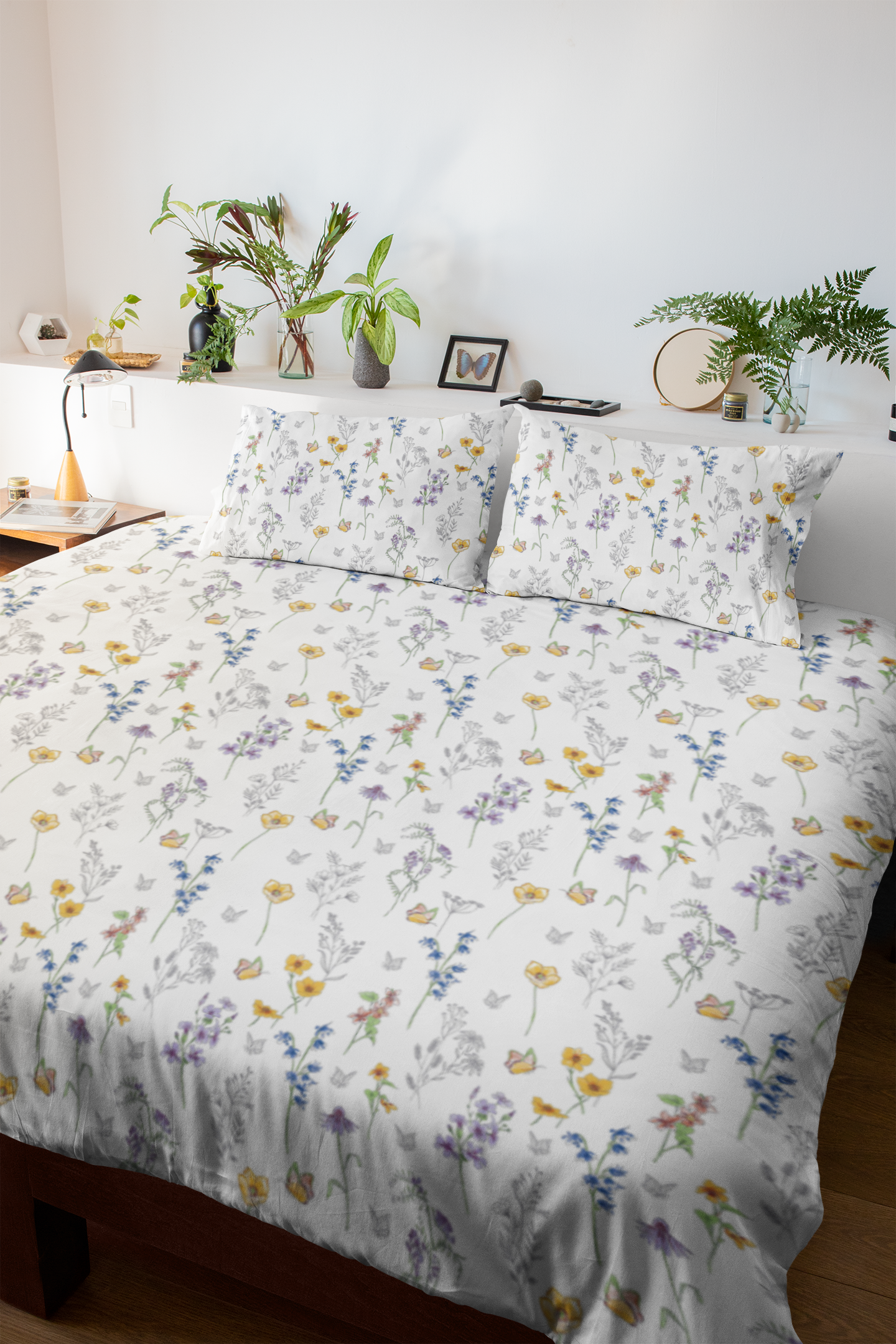 Spring Bloom Floral Flat Bedsheet