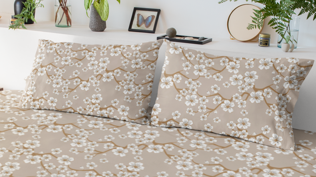 Floral Blossom Cotton Bedsheet Set
