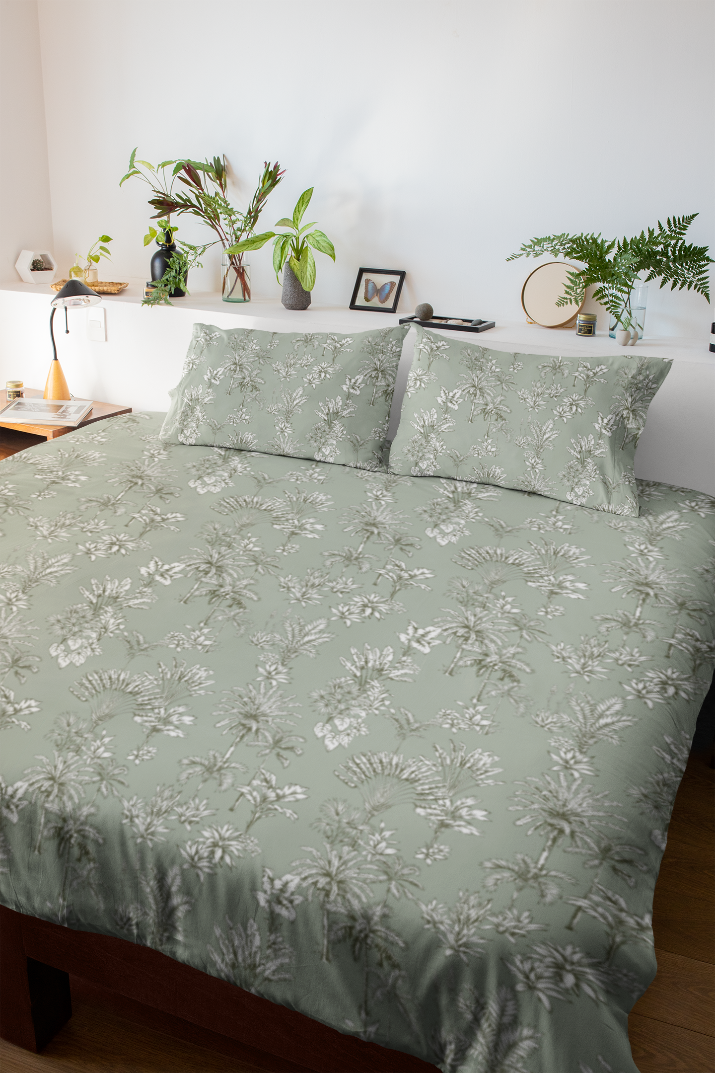 Sage Blossom Queen Bedsheet Set