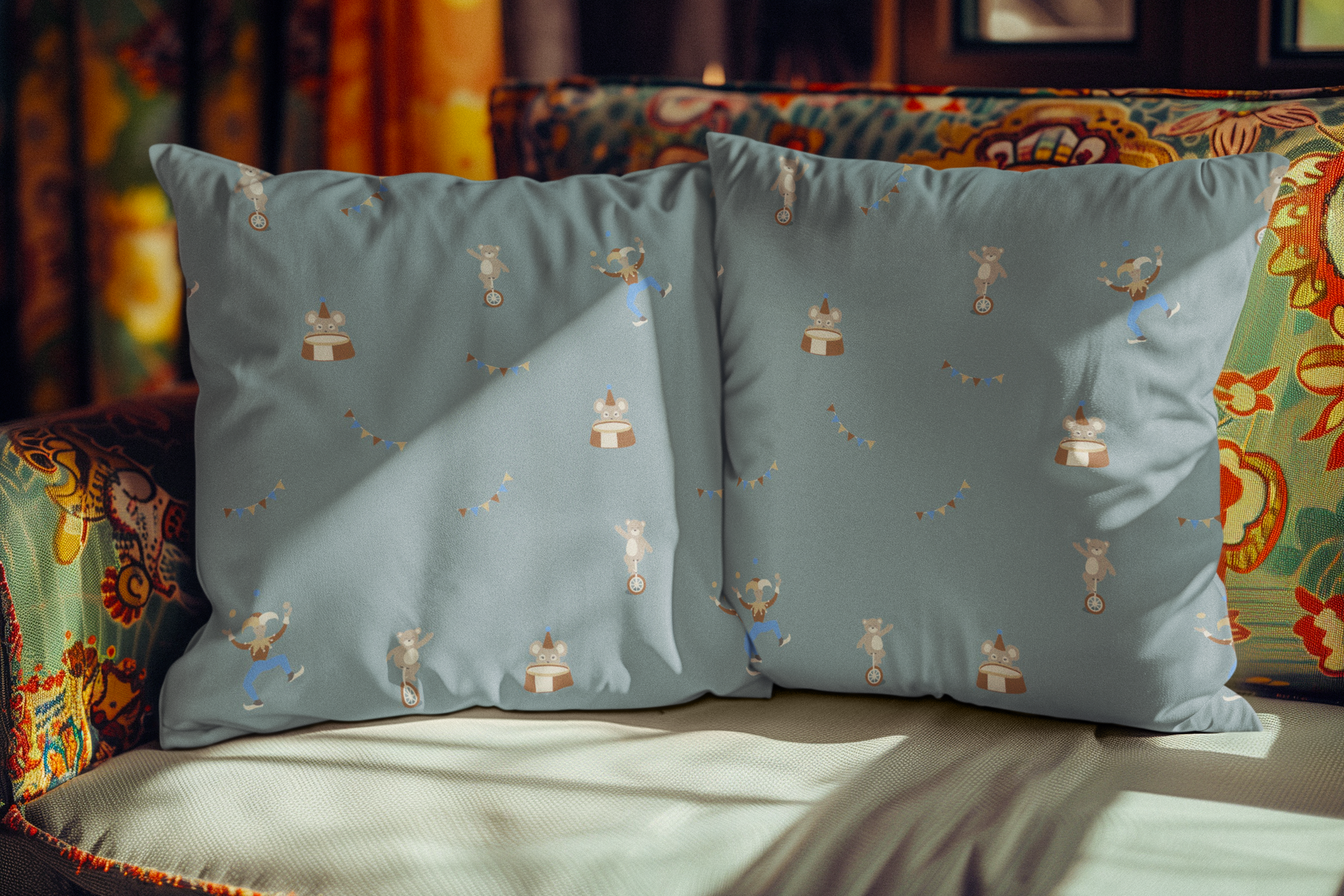 Circus Whimsy Cushion Cover Set
